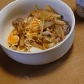 よるおそ's cooksnap of when they made 沖縄の人気料理☆青パパイヤチャンプルー.
