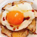 あんまかろん☆'s cooksnap of when they made 我が家の焼豚玉子飯.