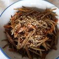 くむちん's cooksnap of when they made 母の味♪　きんぴらごぼう.