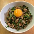 MEME72's cooksnap of when they made 簡単めし！豚ひき肉とニラのスタミナ丼.