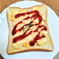 ＊なぁ＊'s cooksnap of when they made 簡単レンチン卵チーズトースト.