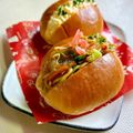 いなばっくす☆'s cooksnap of when they made 焼きそばの残りで☆焼きそばパン.
