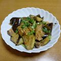 55才のおじさん's cooksnap of when they made ご飯が進む♪サバ缶と茄子のピリ辛味噌炒め.
