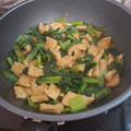 ももちゃんまこちゃん's cooksnap of when they made 小松菜と油揚げの煮浸し♪簡単だしが決めて.