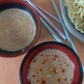 ぽに・_・'s cooksnap of when they made めんつゆとごまドレで簡単坦々つけ麺風素麺.