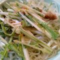 ばたみそーぱん☆'s cooksnap of when they made 水菜と春雨の梅マヨサラダ.
