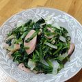 かわゆう1211's cooksnap of when they made 魚肉ソーセージとほうれん草のオイマヨ炒め.