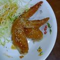 のどぐろLOVE's cooksnap of when they made フライパンで10分！簡単手羽先の甘辛焼き.