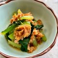 とらもふ's cooksnap of when they made お弁当にも♪小松菜のツナ味噌和え.