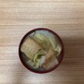 かおり♡♡♡'s cooksnap of when they made キャベツと厚揚げの味噌汁.