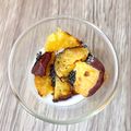 悠LOVE航's cooksnap of when they made 黒ごまさつまいもヨーグルト.