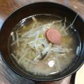 ばたみそーぱん☆'s cooksnap of when they made 白菜とベーコンのコンソメみそ汁.