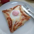 muraura's cooksnap of when they made 小麦粉で♪簡単ガレット風レシピ.