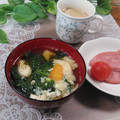 クックHG9V8Y☆'s cooksnap of when they made とろたま♡ほうれん草と落とし卵のみそ汁.