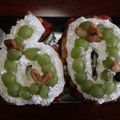 うさこママ★'s cooksnap of when they made 時短！？お誕生日ケーキ（ナンバー）.