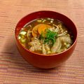 島子☆'s cooksnap of when they made 缶詰の汁を使った栄養ある味噌汁.