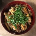 クックWR0S2E☆'s cooksnap of when they made 牛薄切り肉ときのこのピリ辛味噌炒め.