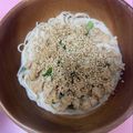 みたらし's cooksnap of when they made 鶏そぼろで♪冷製豆乳担々そうめん.