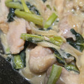 くまぁも's cooksnap of when they made 鶏むねと小松菜のこってり味噌マヨ炒め♪.