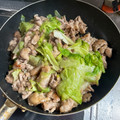 hisa☆kitty's cooksnap of when they made ＊超速＊豚こまとレタスの塩ダレ炒め＊.