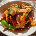 ひっこ's cooksnap of when they made ワラビと油揚げの煮物～♪懐かしの味浸け.