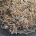 あみ2325's cooksnap of when they made 給料日前の節約レシピ：挽肉と春雨の甘辛.