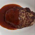 ブキッチョパパ's cooksnap of when they made 簡単おいしい♪基本のハンバーグ.