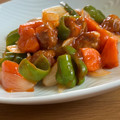 ♡こもれび♡'s cooksnap of when they made 揚げない！豚こま肉の簡単、黄金比酢豚.