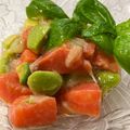 チビクウ's cooksnap of when they made 冷凍アボカドとサーモンのさっぱりサラダ.