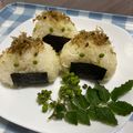クックQKV9AY☆'s cooksnap of when they made ちりめん山椒のっけ山椒塩おにぎり.