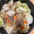クックRD58R0☆'s cooksnap of when they made 牛肉(豚肉)とレタスのプルコギ風炒め♪.