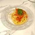 komugiko4's cooksnap of when they made 完熟トマトの冷製パスタ♪.