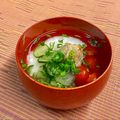 島子☆'s cooksnap of when they made トマトと胡瓜の滋養冷汁.