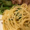 りせと②'s cooksnap of when they made 水菜、ツナ、梅肉の和風パスタ.