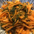 Karikari苺's cooksnap of when they made 10分✿料理屋さんのおかひじき金平✿.