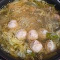 ゆるмαмα's cooksnap of when they made 大人気☆白菜と肉団子のスープ鍋.