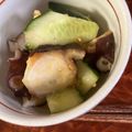 SuperLights's cooksnap of when they made ◆タコきゅうり◆ にんにく生姜醤油和え.