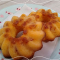 ねこまこ♪'s cooksnap of when they made ケーキ屋さん風★しっとり本格焼きドーナツ.