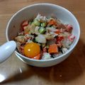 こう見えて少食399's cooksnap of when they made おかわり確実！トビウオの韓国風ユッケ丼.