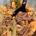 しばーちゃん's cooksnap of when they made 舞茸美味しい！キャベツ＆いり卵のサラダ.