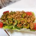 クックらん's cooksnap of when they made レタスモリモリ♫ゴーヤのカレーミート♬.
