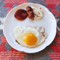 花時計咲いた's cooksnap of when they made 調理室ヨリ〜綺麗な目玉焼きプレート☆.