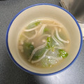 庵chai's cooksnap of when they made 簡単☆米粉活用♪えのき＆レタス中華スープ.