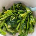 まゆのふ♬'s cooksnap of when they made かぶの葉ナムル♪簡単♪やみつき♪.