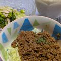 ノブコフ's cooksnap of when they made 5分でハンバーグ丼！合挽き肉と玉ねぎ炒め.