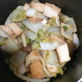 まん丸みかリン's cooksnap of when they made ルクルーゼで白菜ツナ厚揚げの煮浸し♡.