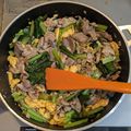 yama_miu's cooksnap of when they made タレが絡む☆豚肉と卵、小松菜の炒めもの.