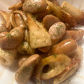 sacching's cooksnap of when they made ちくわとウインナーのマヨにんにく炒め.