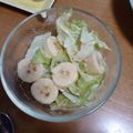 ラブさかなっこ's cooksnap of when they made 予想を上回るよ～♪レタスとバナナのサラダ.