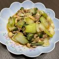 みあ's cooksnap of when they made 青梗菜ひき肉炒め.
